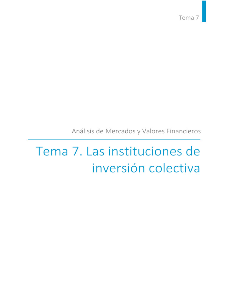 Instituciones de Inversión Colectiva: Ventajas y Tipos | PDF | Fondo de ...