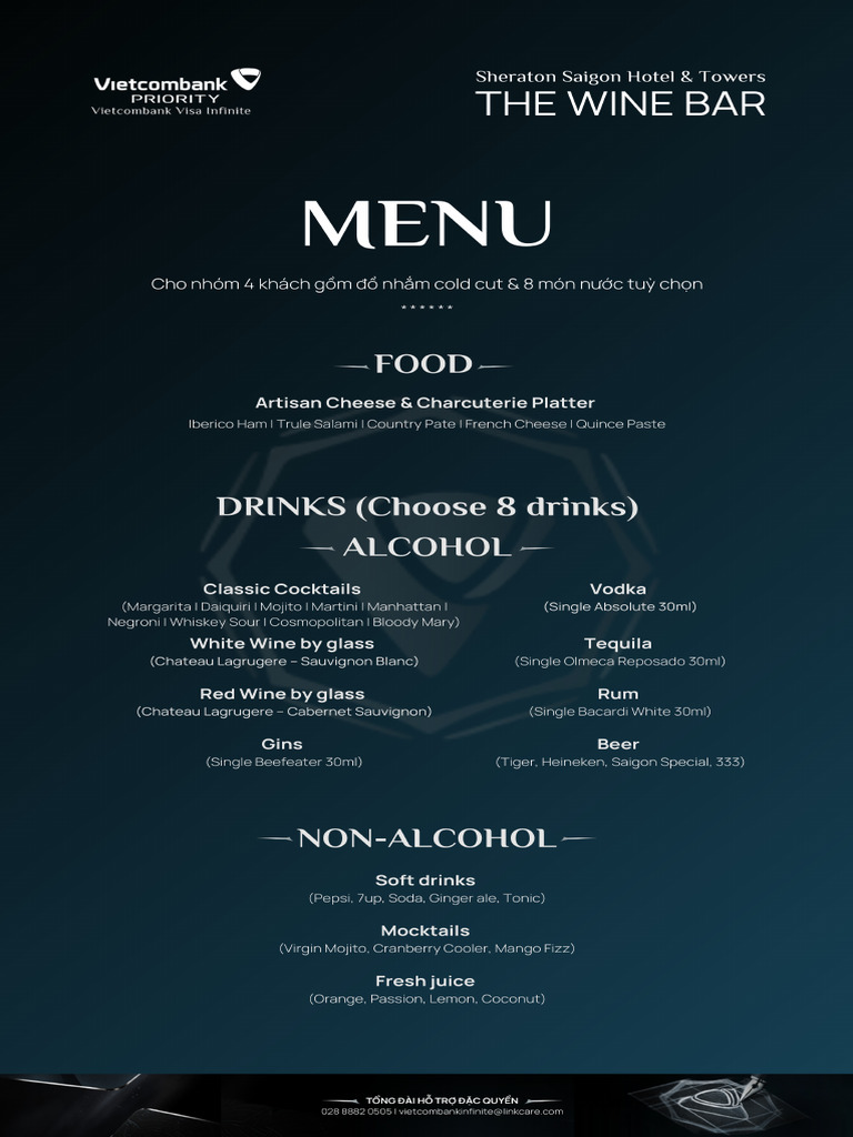 Menu - Sheraton - The Wine Bar | PDF