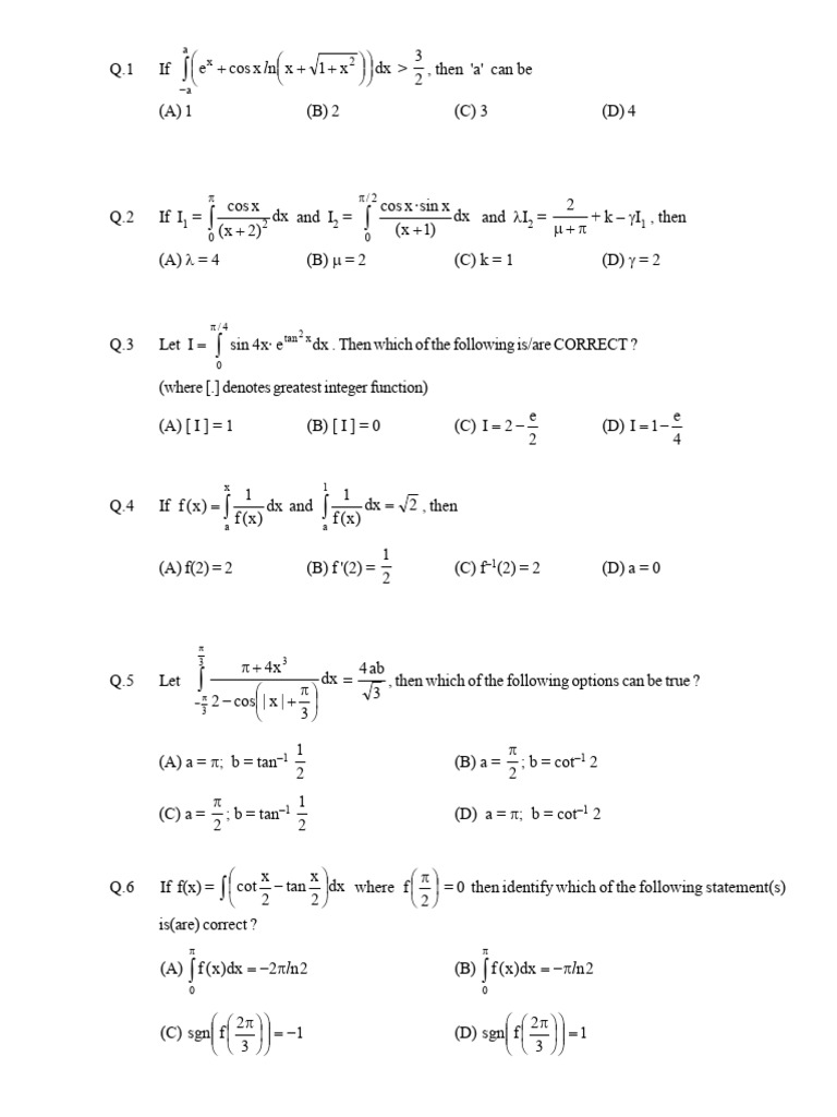 Calculus Problems and Solutions | PDF | Algebra | Discrete Mathematics