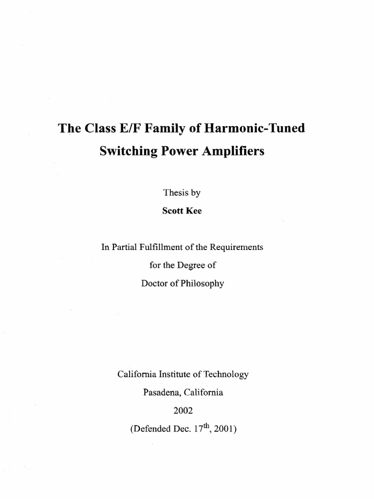 Scott Kee | PDF | Amplifier | Electronic Engineering