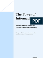 Power of Information: An Independent Review by Ed Mayo and Tom Steinberg