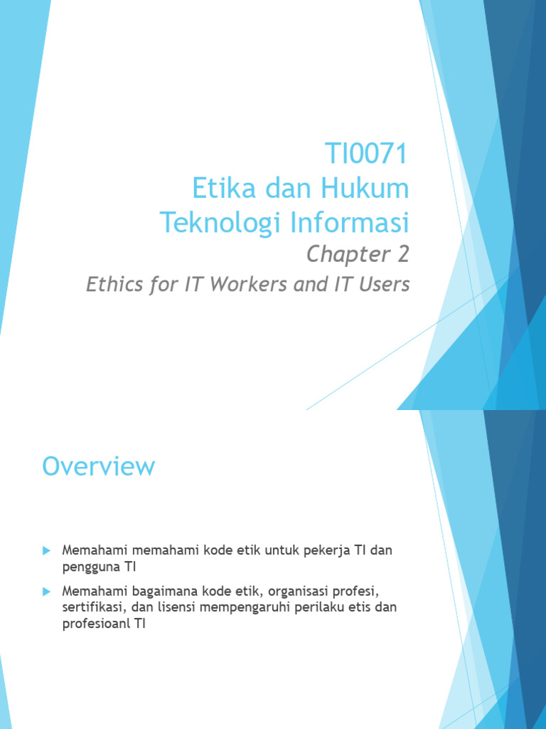 Ethics for IT Workers and Users | PDF | Regulatory Compliance | Bribery