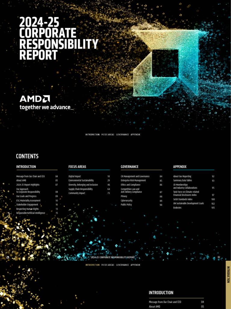 2024-25 AMD Corporate Responsibility Report | PDF | Corporate Social ...
