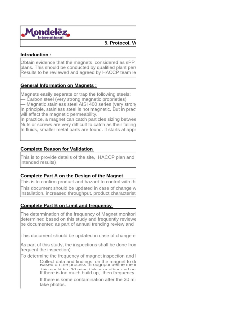 Magnet Validation Protocol Overview | PDF | Magnet | Steel