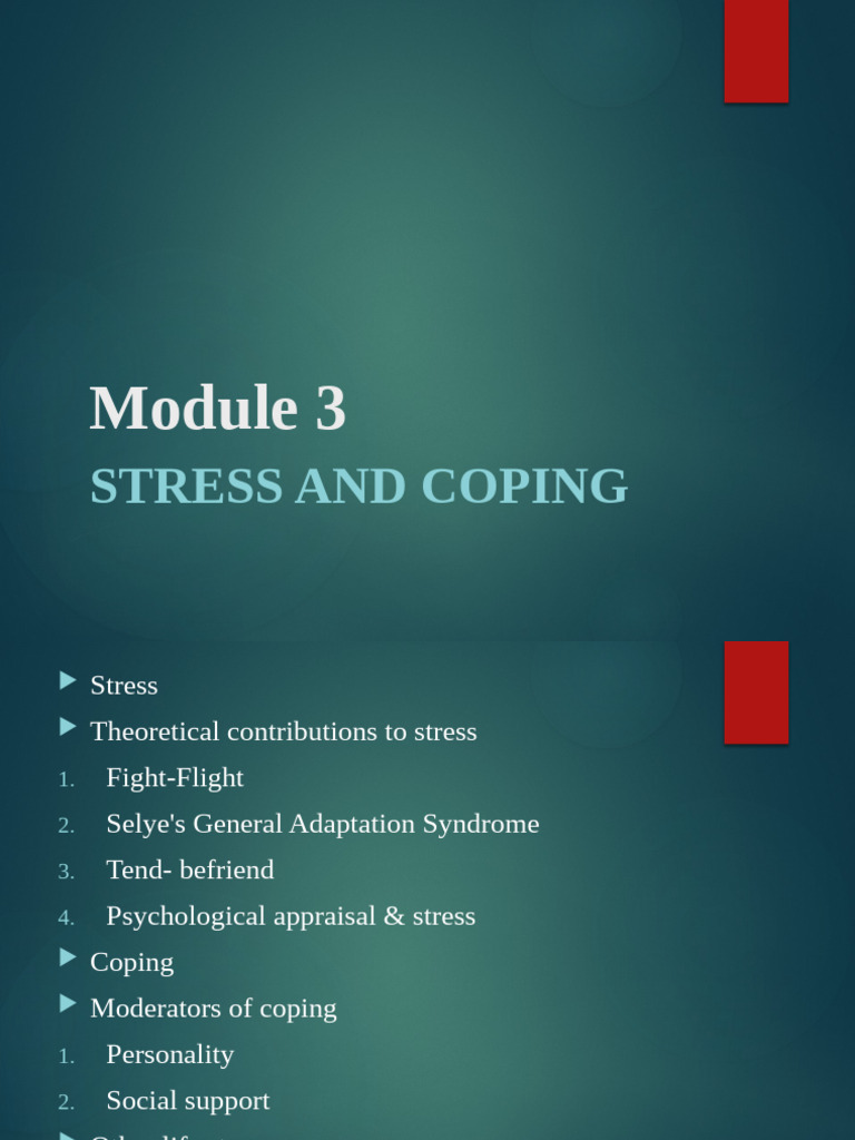 Understanding Stress and Coping Mechanisms | PDF | Stress (Biology ...
