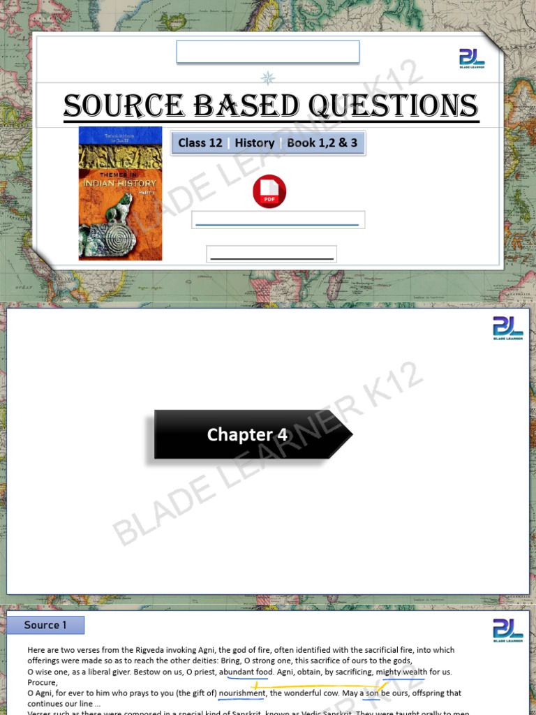 Source-Based Questions for Class 12 History | PDF | Indian Religions