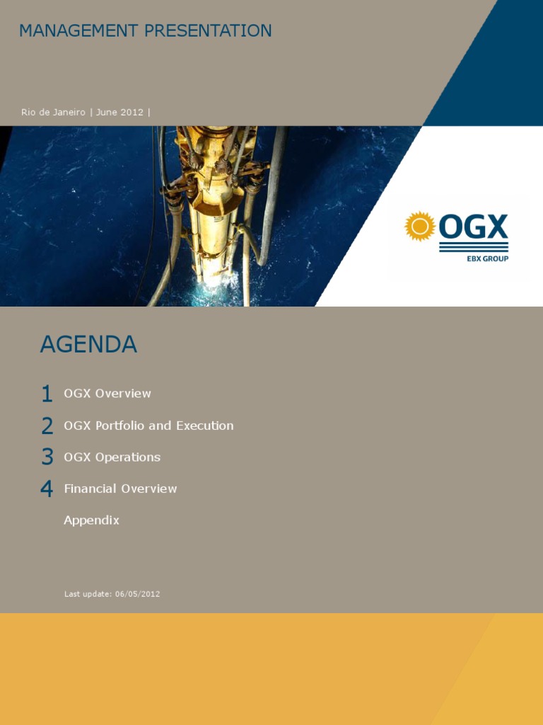 OGX Management Overview and Strategy | PDF | Petroleum Reservoir ...