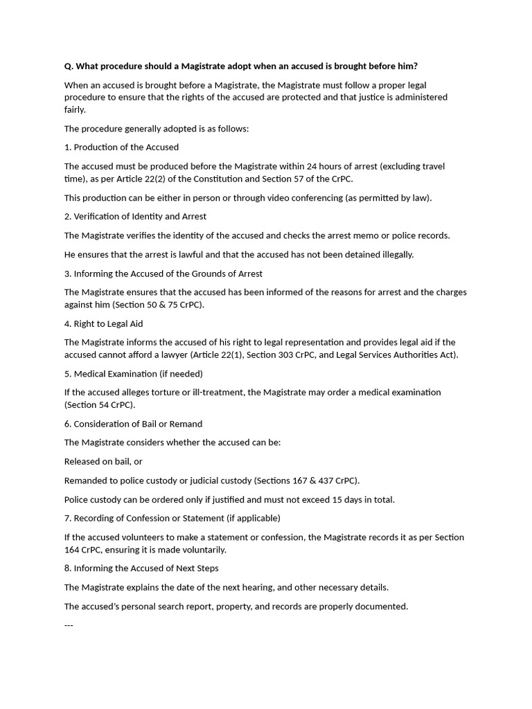 NT Paper 1 | PDF | Plea | Arrest