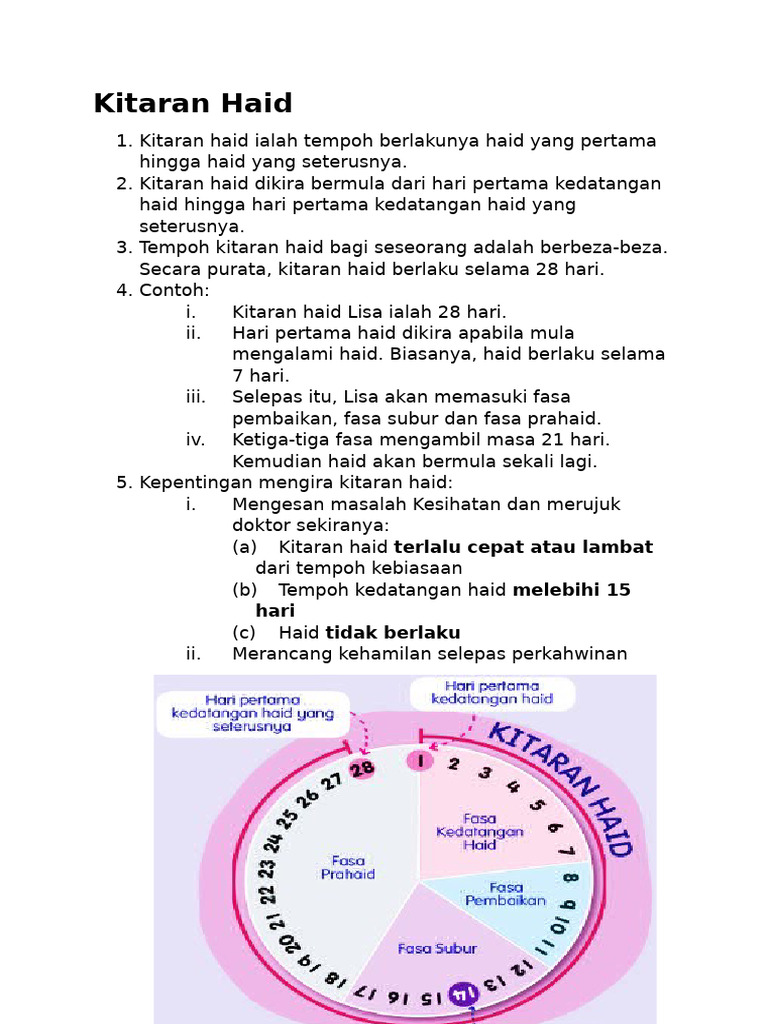PK T5 - Kitaran Haid | PDF
