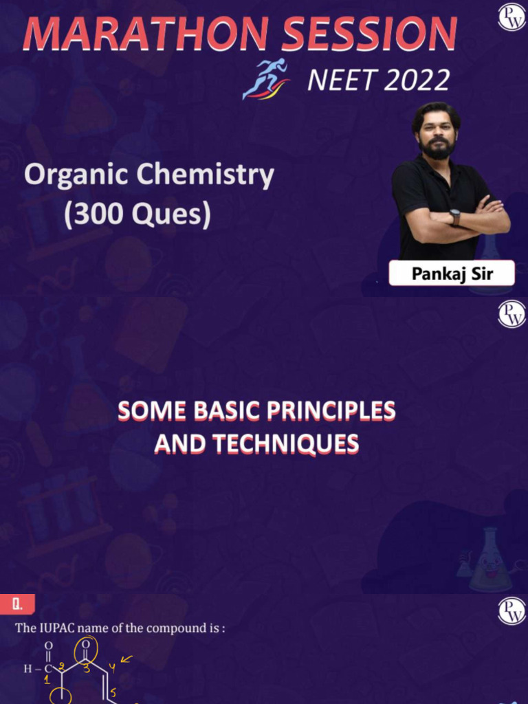 Organic Chemistry MARATHON Session in One Shot - Class Notes | PDF
