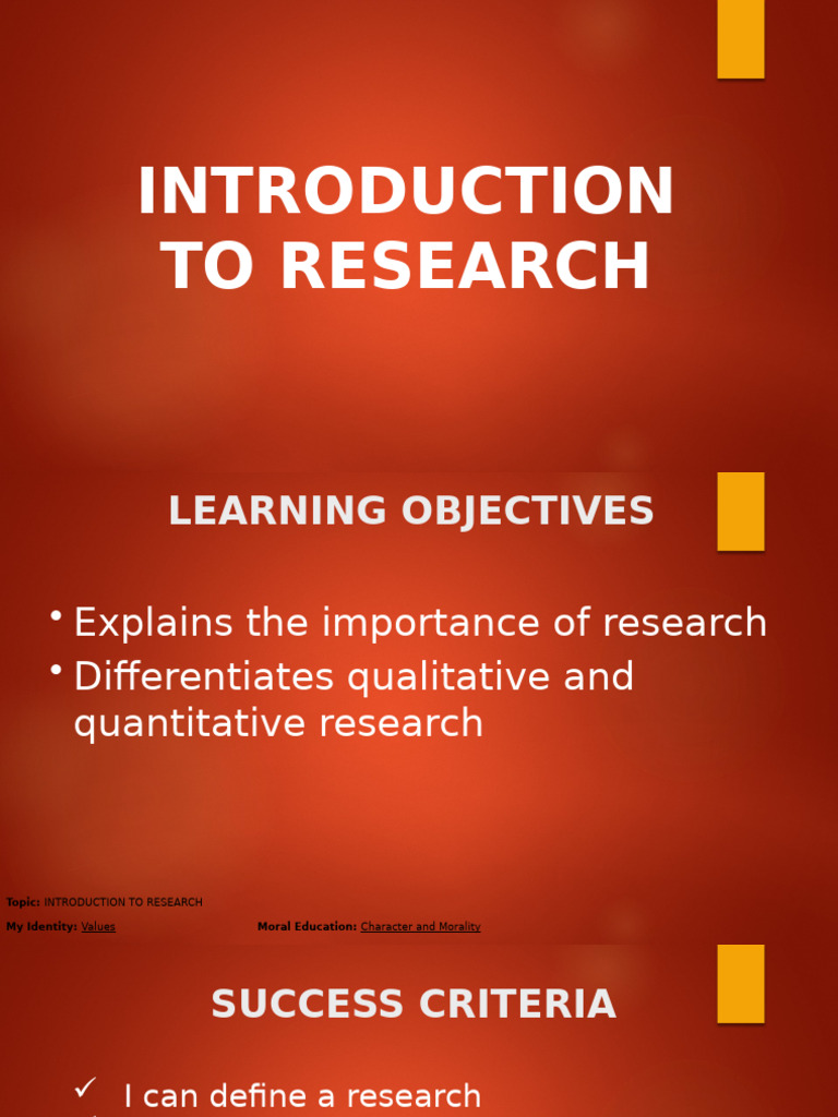 Importance of Research Explained | PDF | Level Of Measurement ...