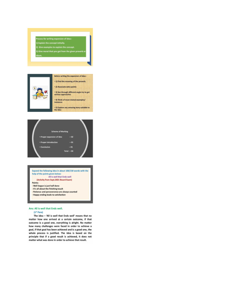 Meaningful Proverbs Explained | PDF