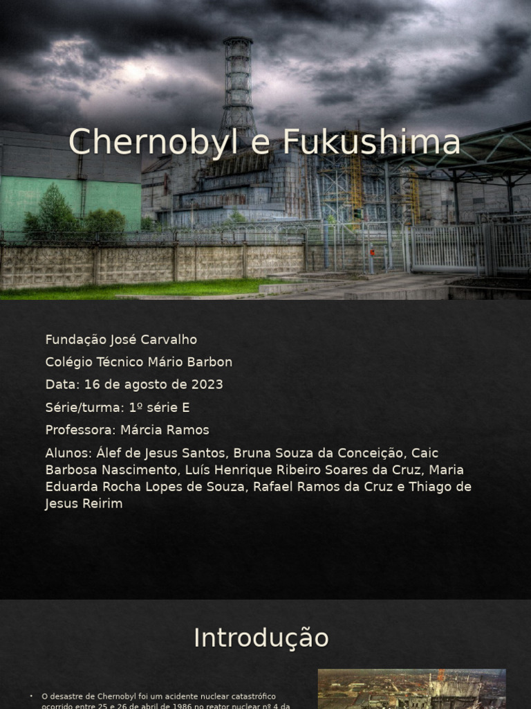 Chernobyl e Fukushima: Desastres Nucleares | PDF | Desastre de ...