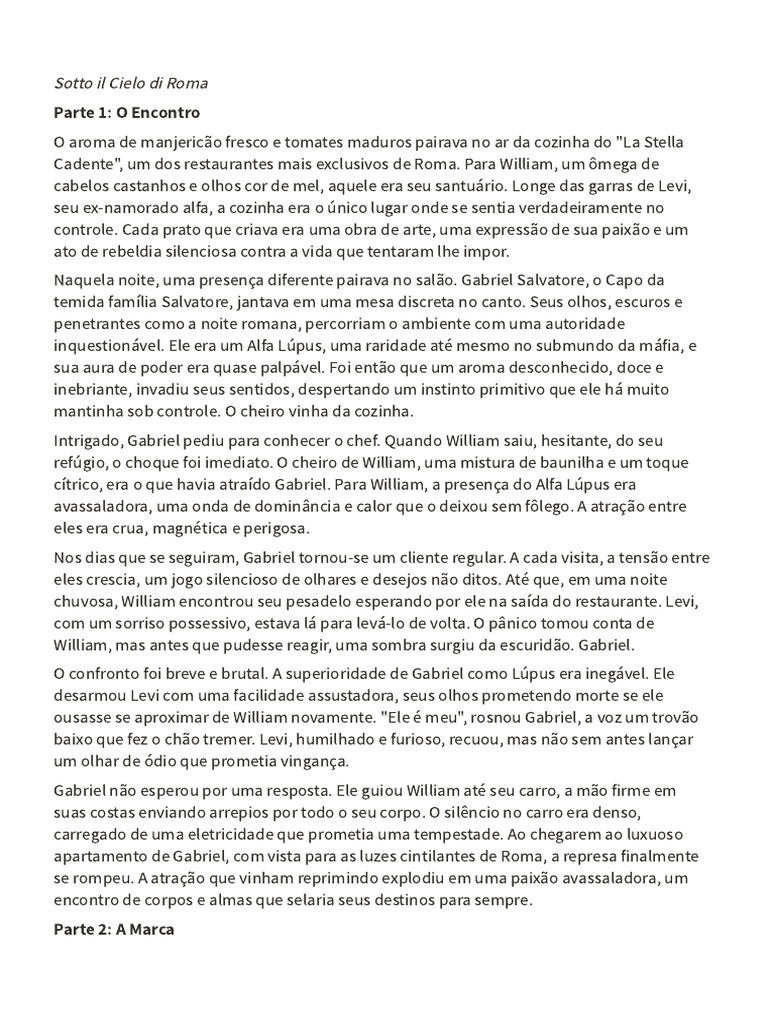 Amor e Conflito na Máfia Romana | PDF | Amor