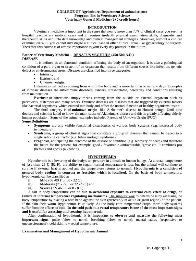 General Medicine PDF | PDF | Fever | Hyperthermia