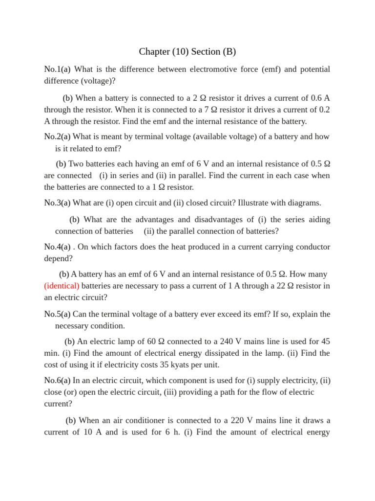 Understanding Battery Voltage and Circuits | PDF | Voltage | Electric ...