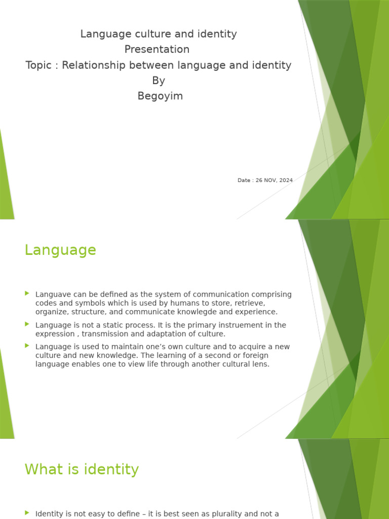 Language's Role in Identity Formation | PDF | Identity (Social Science ...