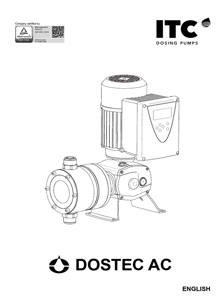 DOSTEC AC Dosing Pump Manual | PDF | Analogue Electronics | Pump