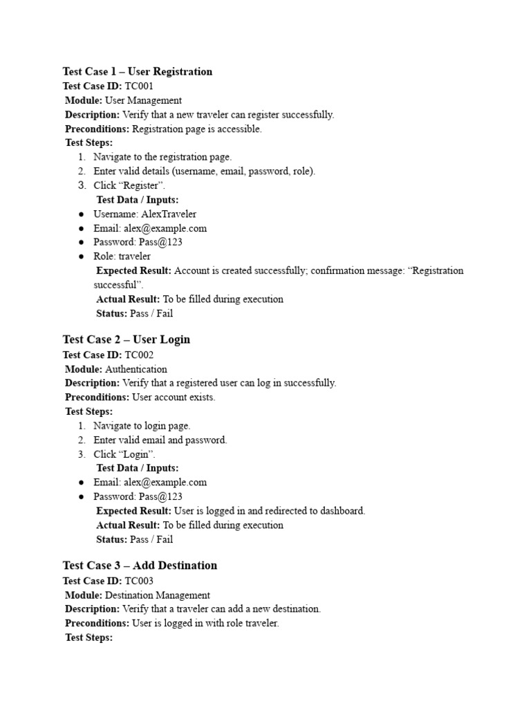 Test Case | PDF | Login | User (Computing)