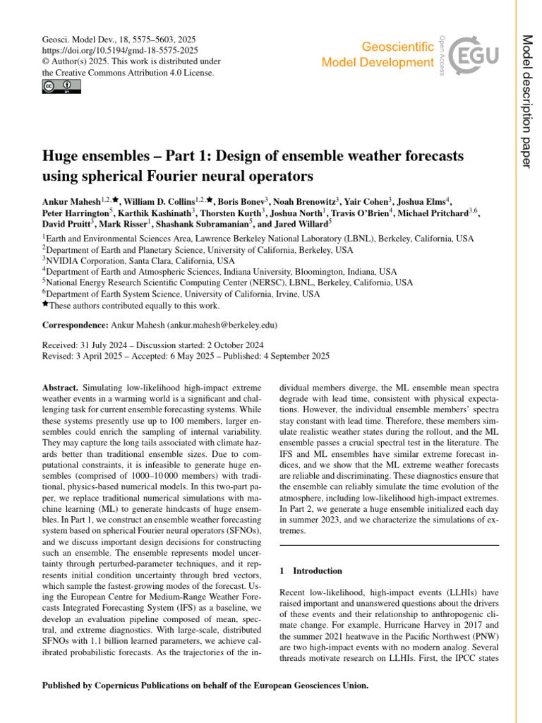 Ensemble Weather Forecasting with ML | PDF | Weather Forecasting ...