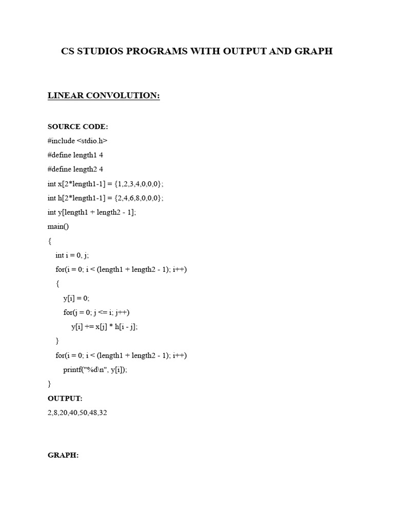 Convolution and Interpolation in C | PDF
