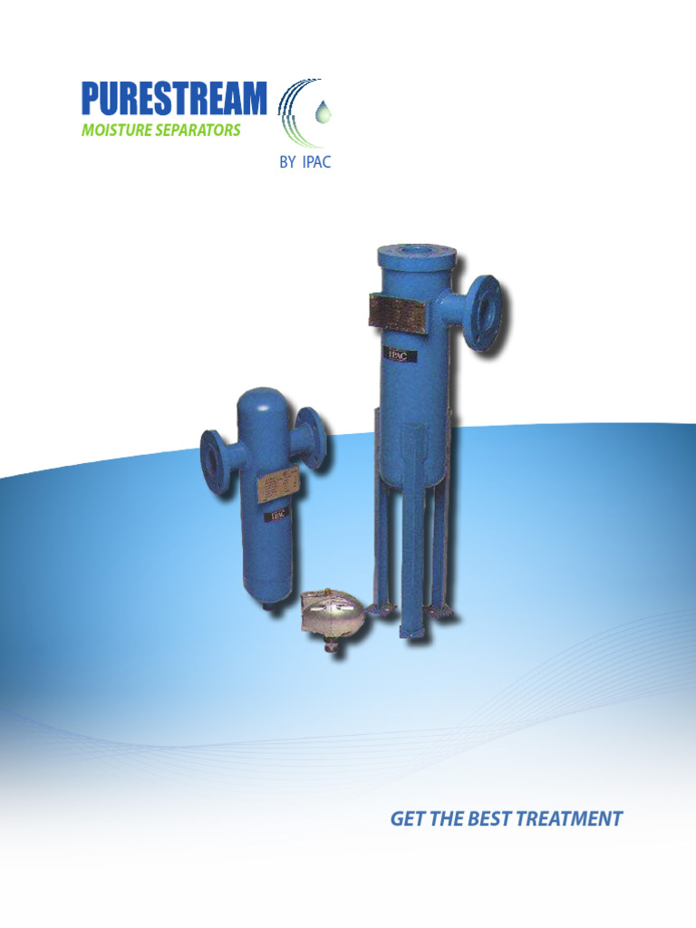 Purestream Moisture Separators Guide | PDF | Chemical Engineering | Gases