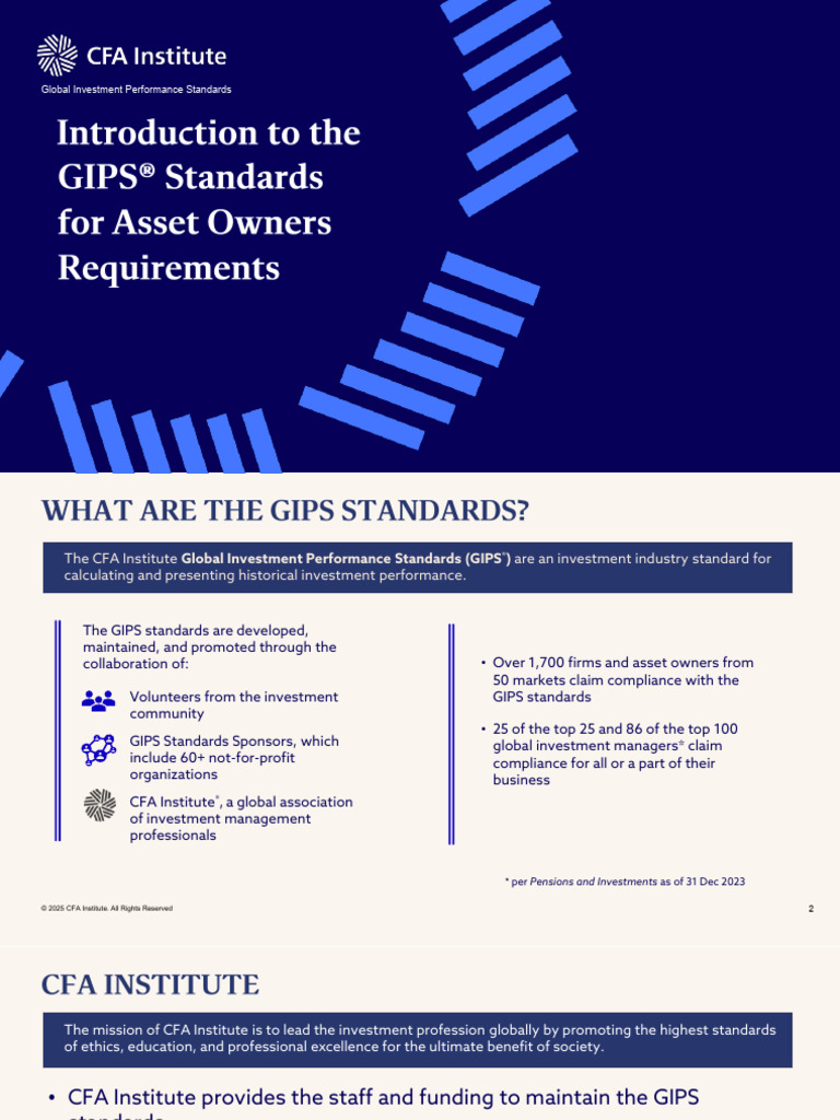 GIPS Standards for Investment Performance | PDF | Regulatory Compliance ...