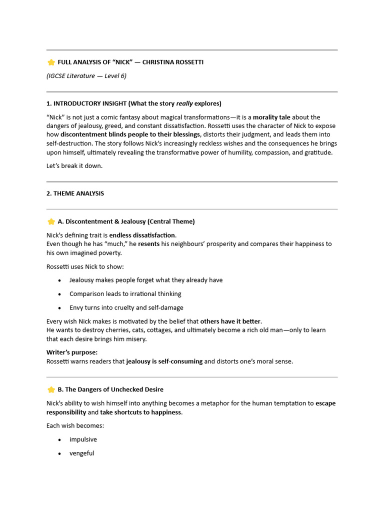Full Analysis Of | PDF | Envy | Happiness