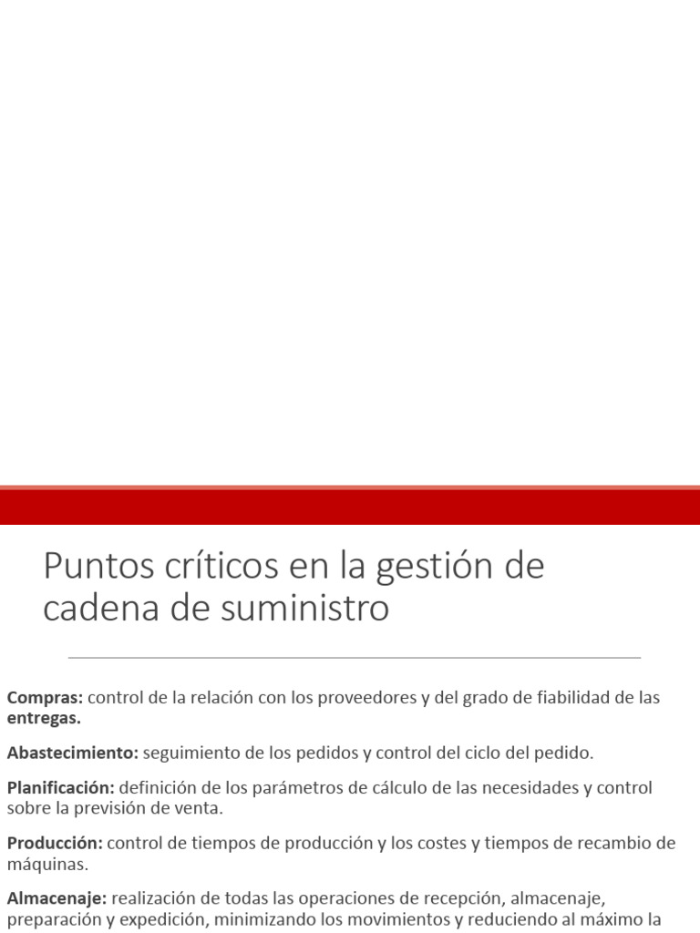 Gestión Efectiva de la Cadena de Suministro | PDF | Logística ...
