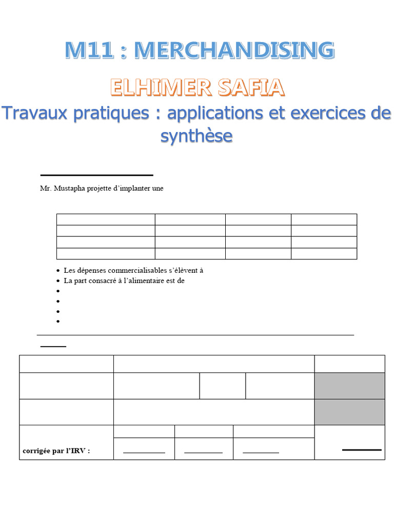 CA Prévisionnel et Analyse de Marché | PDF | Inventaire | Économie d ...