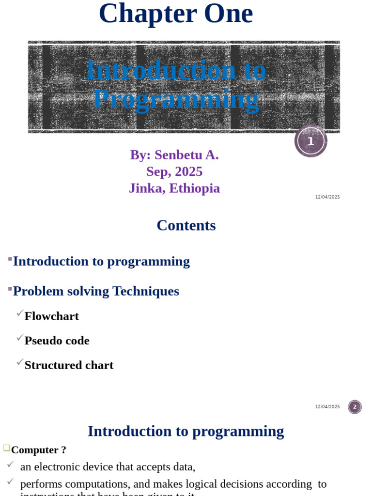 Introduction to Programming Basics | PDF | Computer Programming ...