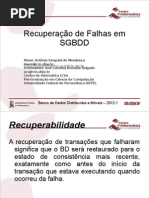 BDDM - Recuperação de falhas