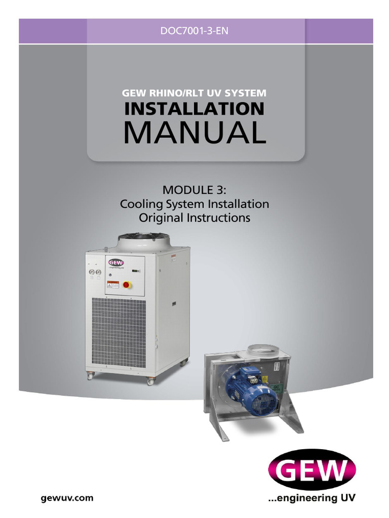 GEW RHINO/RLT Cooling System Guide | PDF | Duct (Flow) | Ozone
