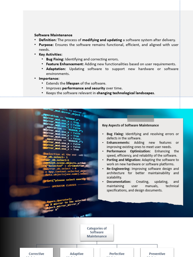 Comprehensive Guide to Software Maintenance | PDF | Software | Software ...