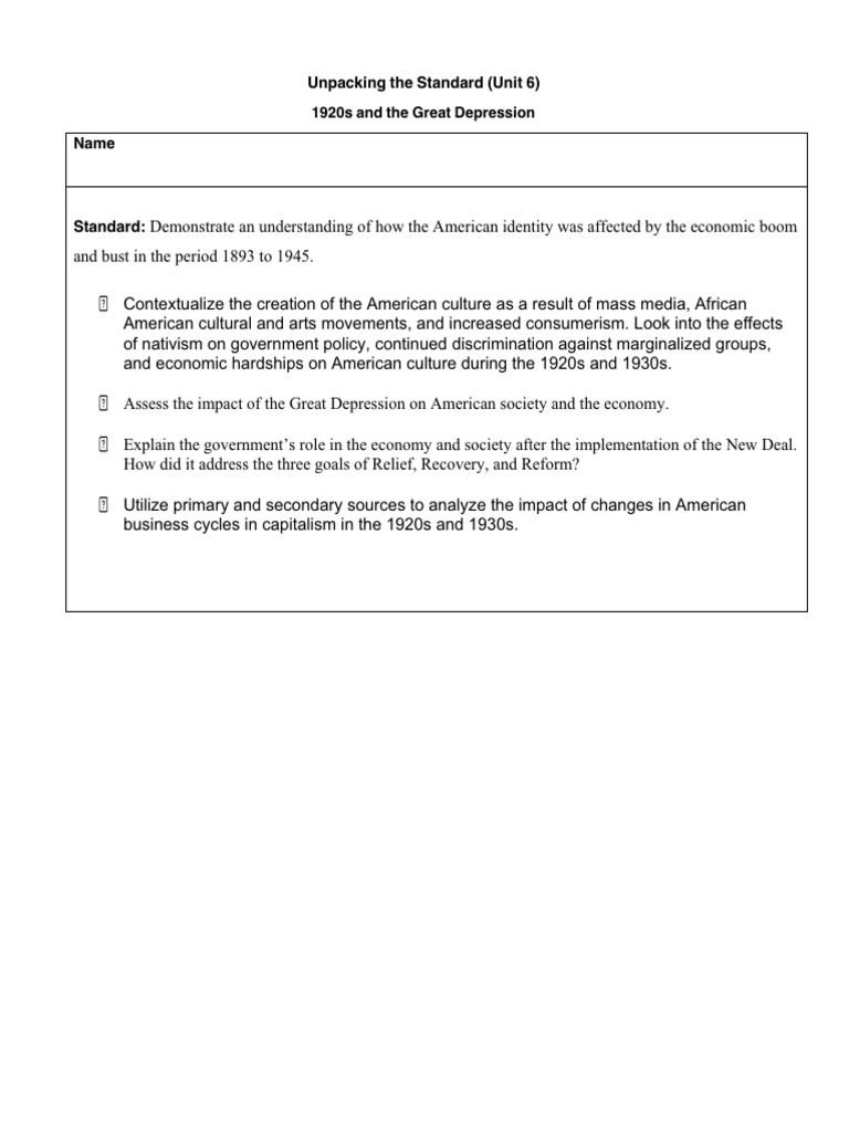 Unit 6 Content Book | PDF