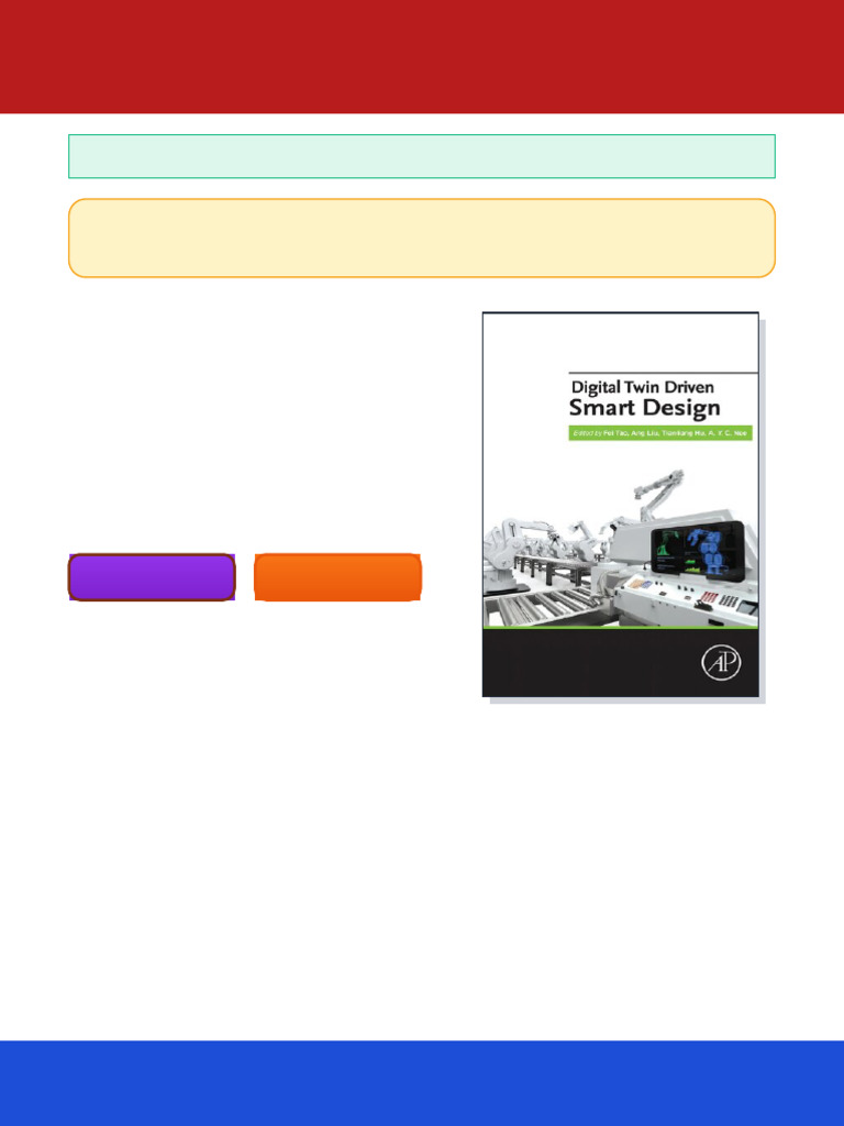 Digital Twin Driven Smart Design 1st Edition Fei Tao (Editor) Ebook ...