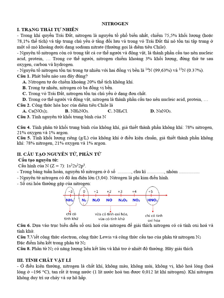 Nitrogen | PDF