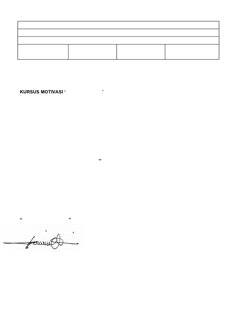 Memo Kursus Motivasi Team Building | PDF