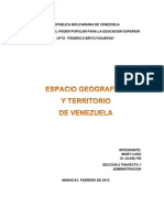 Espacio Geografico y Territorio Venezolano