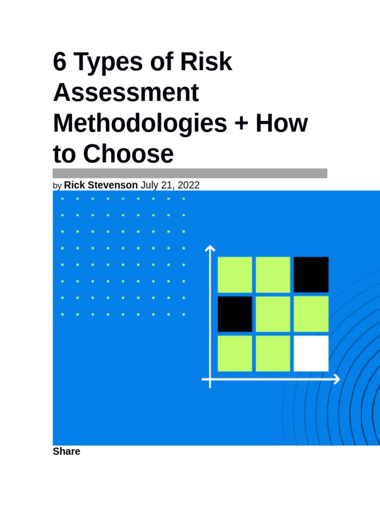 6 Risk Assessment Methodologies Explained | PDF | Risk | Risk Assessment