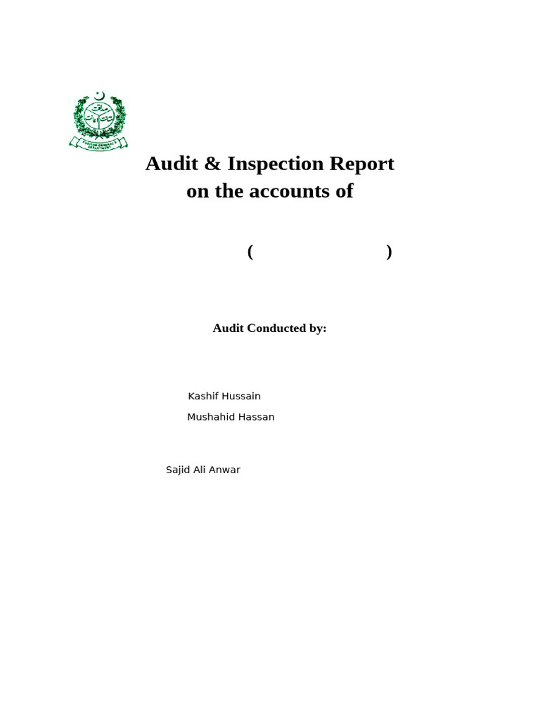 GCU Lahore Audit Inspection Report 2024 | PDF | Taxes | Expense