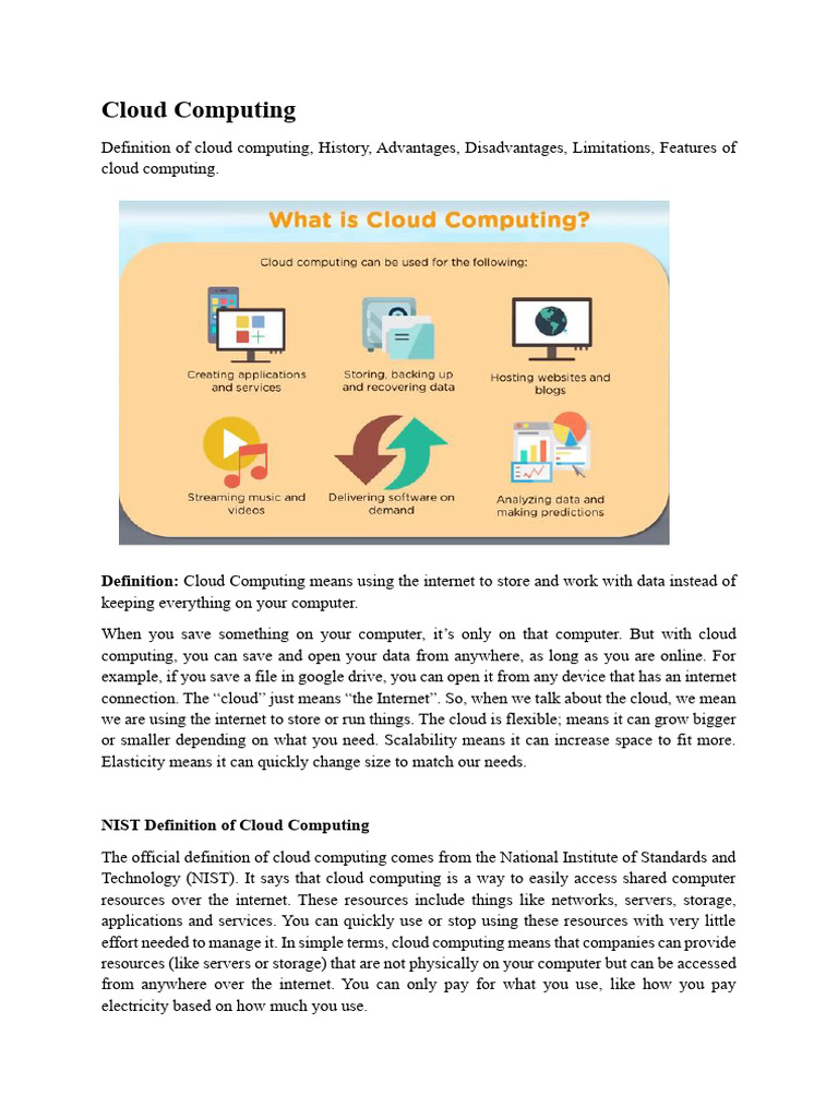 Understanding Cloud Computing Basics | PDF | Cloud Computing | Computing