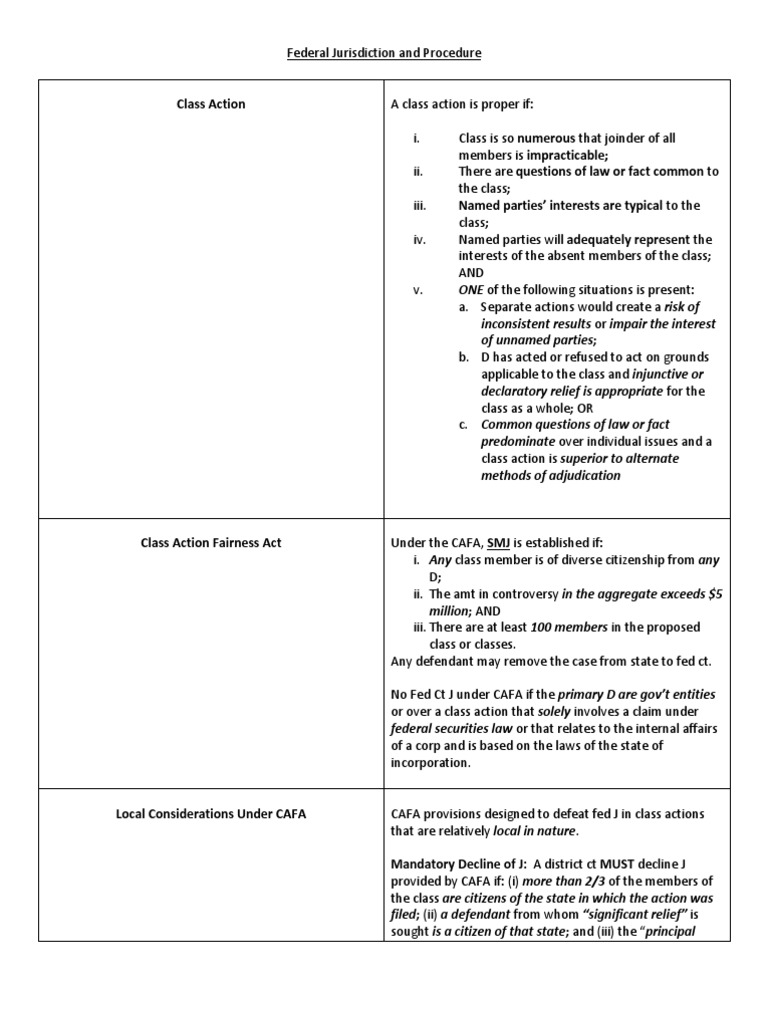 Federal Jurisdiction and Procedure PDF Diversity Jurisdiction