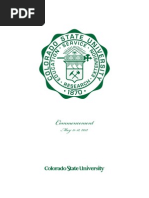 CSU Commencent Spring 2012 | PDF | Science & Mathematics