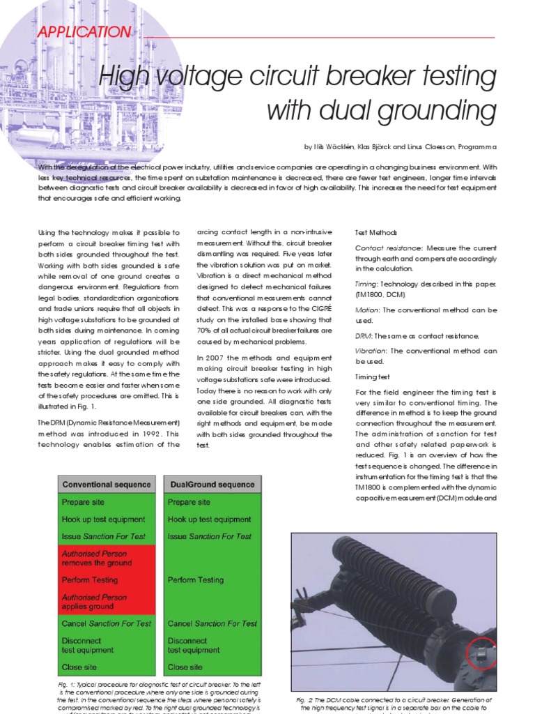 High Voltage Breaker Testing Procedures | PDF