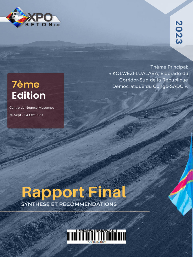 ExpoBéton RDC 2023 : Rapport Final | PDF | Énergie durable ...