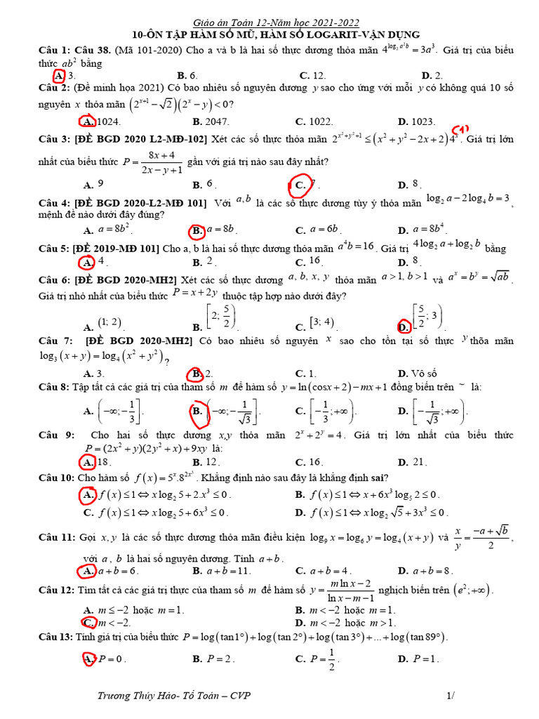 38 Luyen Tap Mu Loga | PDF