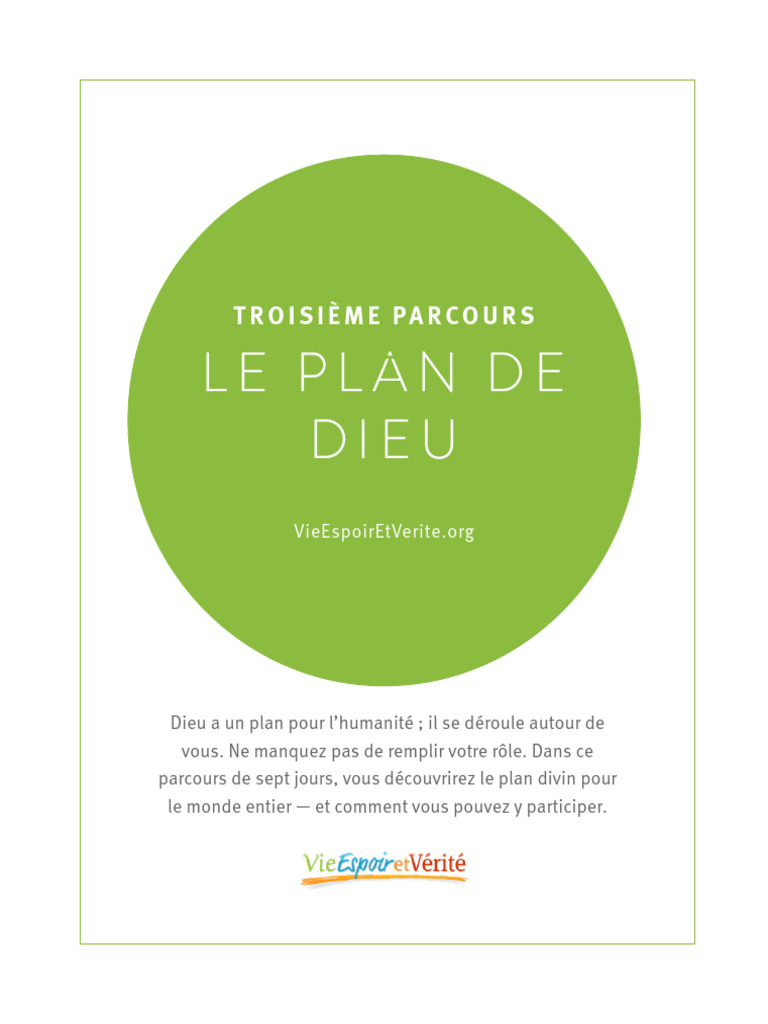 Le Plan de Dieu : Comprendre le Péché | PDF | Baptisme | Dieu