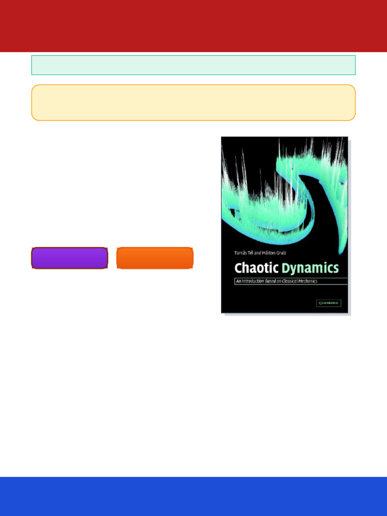 Chaotic Dynamics Tama S Te L Ebook Reference Ebook | PDF | Chaos Theory ...