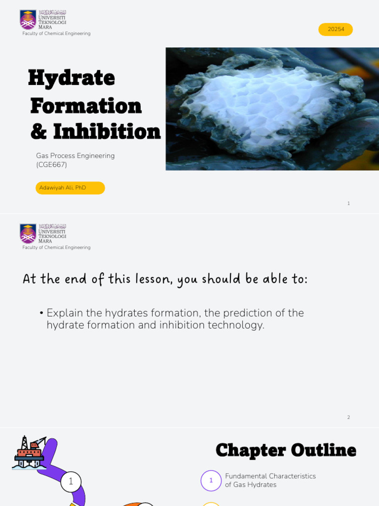 Hydrate Formation and Inhibition Techniques | PDF | Chemical Substances ...